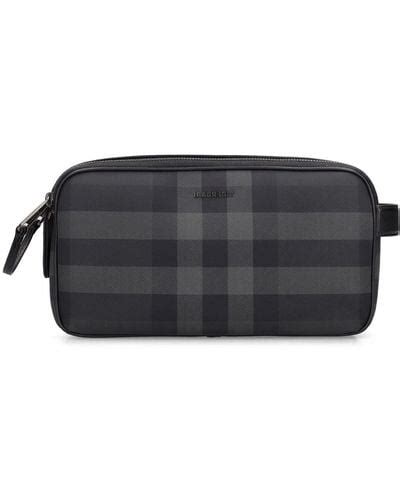 Trousse de toilette House Check en noir – Burberry 